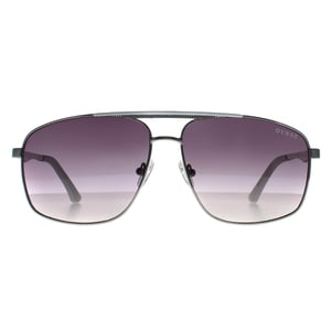 Guess Aviator Herren Glänzend Leicht Nickeltin Grau Gradient GO00063