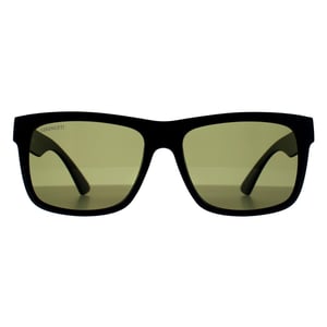 Serengeti Rectangle Herren Matt Schwarz Mineral Grün 555nm Polarisiert Positano