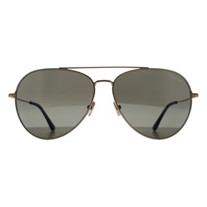 Tom Ford Aviator Unisex Glänzend Rose Gold Rauch Grau Dashel FT0996