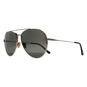 Tom Ford Aviator Unisex Glänzend Rose Gold Rauch Grau Dashel FT0996