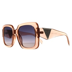 Guess Square Womens Shiny Hellbraun Rauchgrau Gradient GO00046