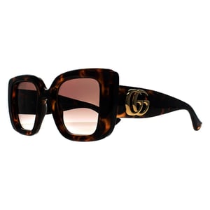 Gucci Square Damen Havanna Braun Farbverlauf GG1975S