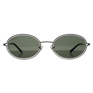 Gucci Oval Womens Silber Grau GG1980S