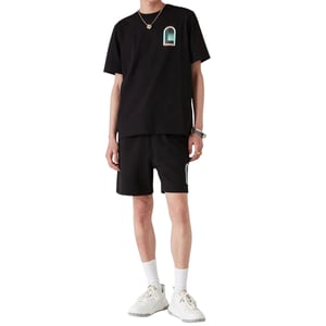 Casablanca L'arche Design Schwarzes T-shirt