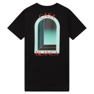 Casablanca L'arche Design Schwarzes T-shirt