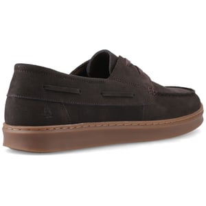 Hush Puppies Madden Leder Herren Schokoladen Bootsschuhe