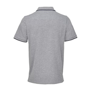 SOLS - "Palermo" Poloshirt für Herren/Damen Unisex (Grau meliert/Dunkelblau)
