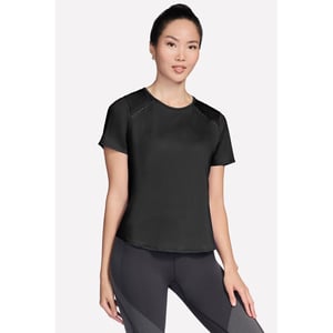 Skechers Stride Performance T-Shirt Damen Schwarz Activewear T-Shirts