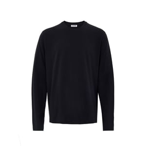 Jil Sander Schwarzes Baumwoll-T-Shirt