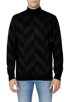 Chevron-Mockneck-Pullover
