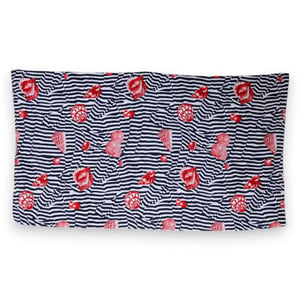 Dolce & Gabbana Multicolor Streifen Muscheln Strandtuch