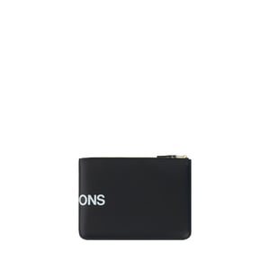 Comme Des Garçons Schwarzes Kalbleder Bos Taurus Wallet