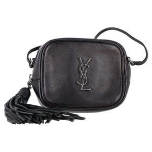 Saint Laurent Blogger Crossbody Bag aus schwarzem Leder