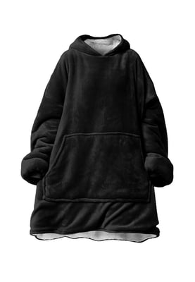 "Pure Black" Kuschelpullover Huggie