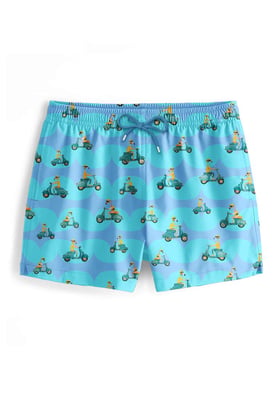 "Vespa Flamingo" Badeshorts