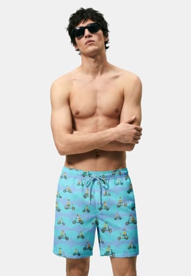 "Vespa Flamingo" Badeshorts