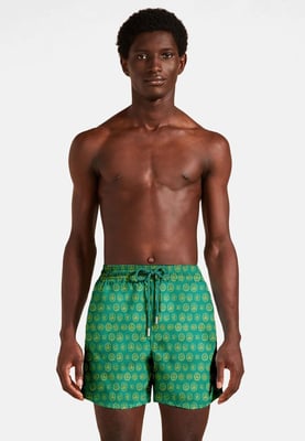 "Green Sailboats" Badeshorts