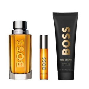 HUGO BOSS BOSS The Scent For Him Eau de Toilette Geschenkeset 100 ml, 10 ml Reise-Spray & 100 ml Duschgel