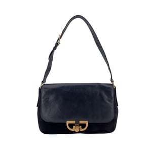 Gucci Vintage Wildleder-Schultertasche