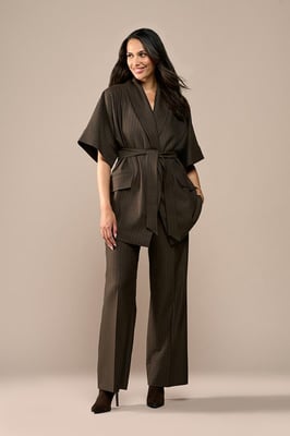 Roseline Lurex Blazer Braun