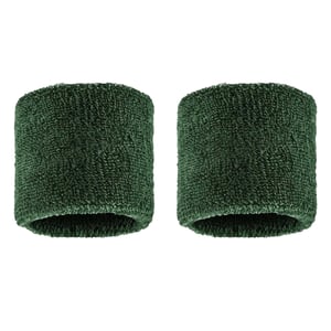 Nike - "Classic" Schweißband, Swoosh (2er-Pack) (Grün/Weiß)