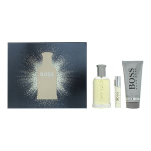 Hugo Boss Bottled Eau de Toilette 100ml, Eau de Toilette 10ml + Duschgel 100ml Geschenkset für Ihn