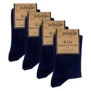 4er Set Kinder Jungen Mädchen Bambus Sensorik Socken Weich Atmungsaktiv Komfort-Fit