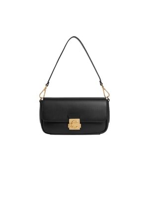 Coccinelle C-Me Lock Handtasche aus genarbtem Leder