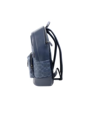 West-Rucksack aus charakteristischem Canvas mit College-Motiv