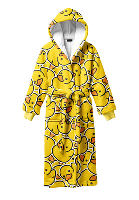 "Rubber Duck" Sherpa-Bademantel