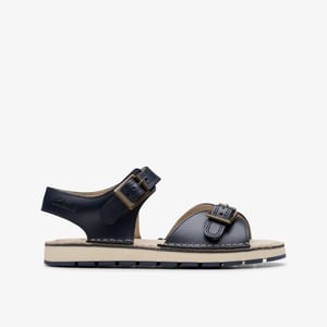 PlaysunReef K. Navy Leder-Sandalen