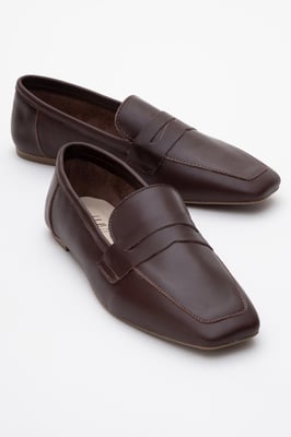Morne Leder Loafer Damen