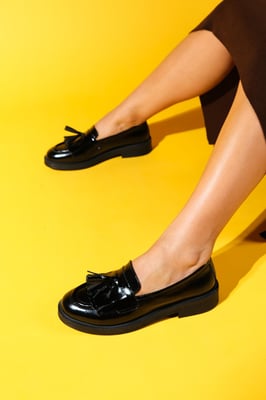 Milly Leder Quaste Loafer