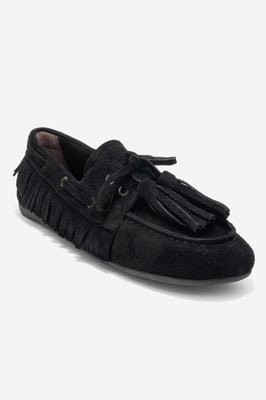 Fenora Leder Quaste Loafer Damen