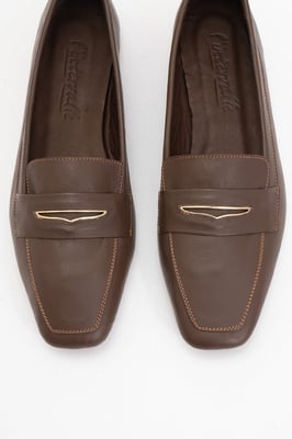 Iridessa Leder Flach Loafer Damen