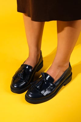 Milly Leder Quaste Loafer