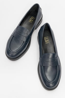 Bree Plateau Penny Leder Loafer