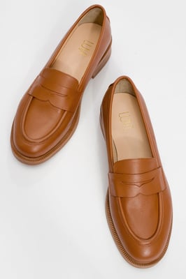 Bree Plateau Penny Leder Loafer