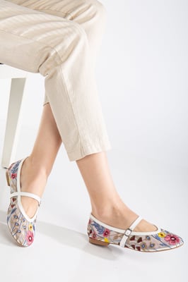 Fauna Mesh Mary Jane Flache Schuhe