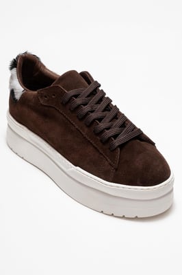 Anabel Leder Plateau Turnschuhe Damen