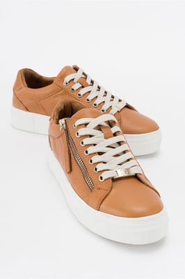 Beryl Leather Zip Turnschuh Women