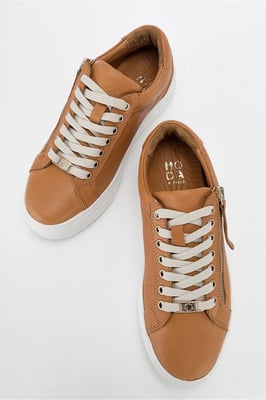Beryl Leather Zip Turnschuh Women