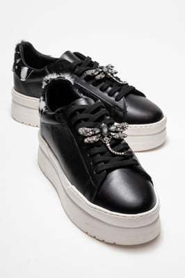 Laren Leather Buckle Turnschuhe Women