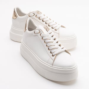Violette Platform Turnschuhe