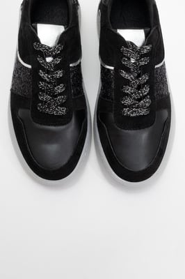 Felipe Glitzer Leder Turnschuhe Damen