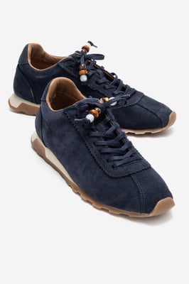Brea Leder Verzierte Turnschuh Damen
