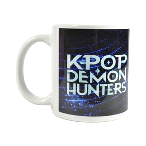 K-Pop Demon Hunters - Kaffeebecher, Logo (Weiß/Blau)