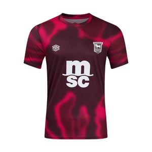 Umbro - "24/25" Trikot für Herren/Damen Unisex kurzärmlig (Feige/Weinrot/Rote Beete)