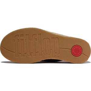 Fitflop Plattform-Leder-Damen Sandalen in Schwarz