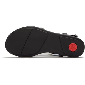 Fitflop Gracie Kristallleder Damen Sandalen Schwarz